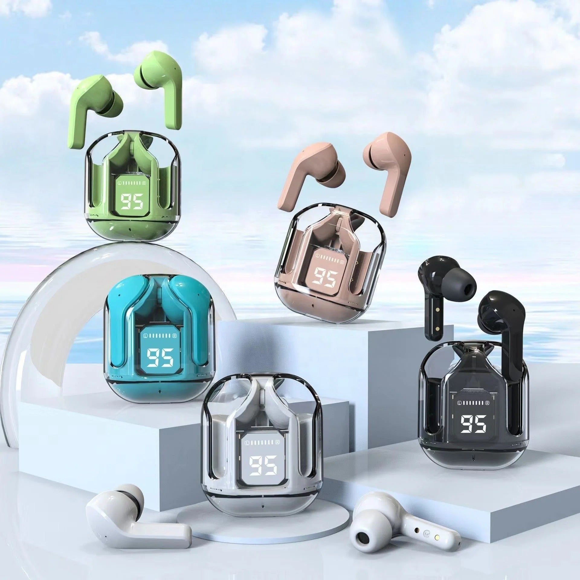 digitalbazaar, digitalbazaar.pk, Air31 Transparent Earbuds