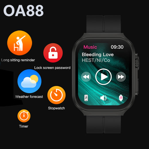 OA88 Premium Curved Smartwatch