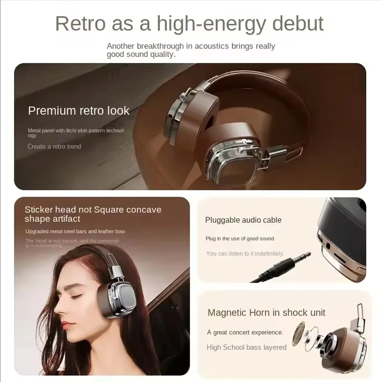 Retro Wireless Headphones