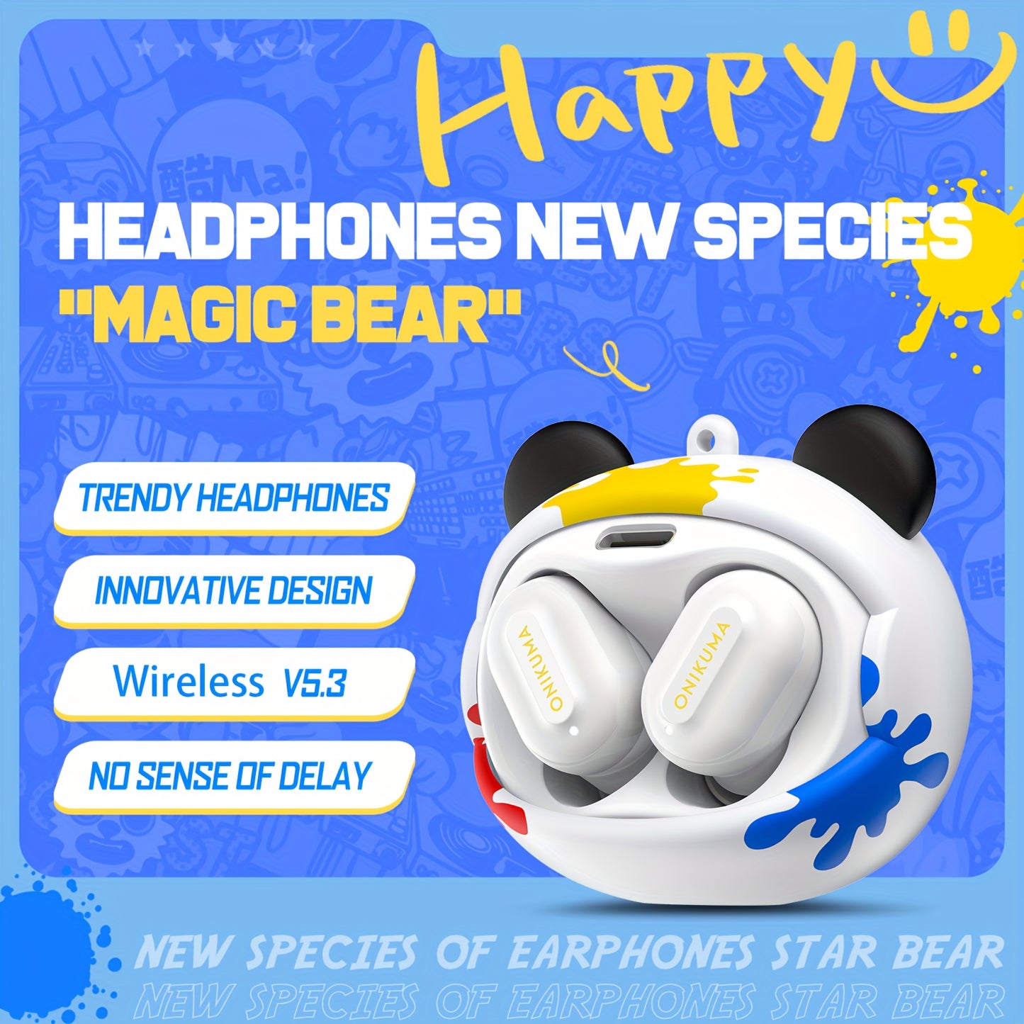 ONIKUMA T20 Anime Earbuds